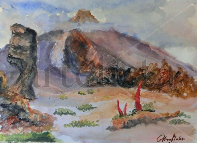 Pico Teide Watercolour Paper Landscaping