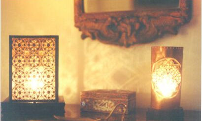 luminária de mesa