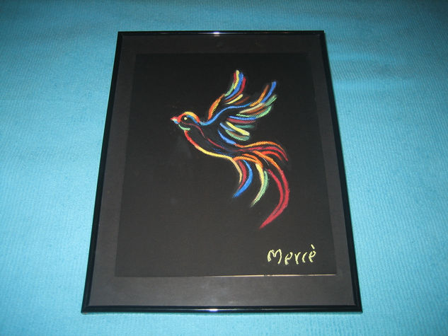 pajaro de colores Pastel Card Animals