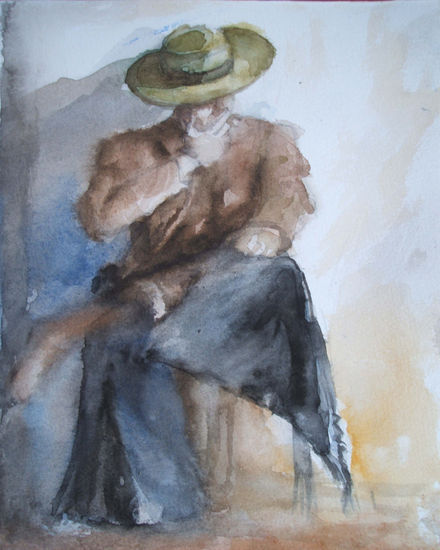 Descanso Watercolour Paper Figure Painting