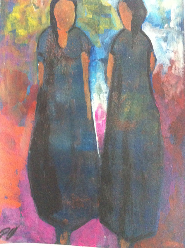 mujeres en camino