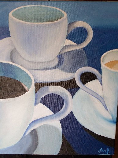 tazas Oil Canvas Still Life Paintings