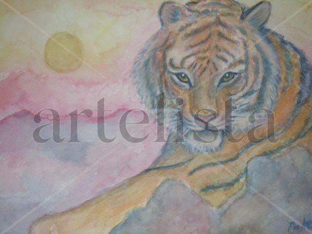 Tigre Watercolour Paper Animals