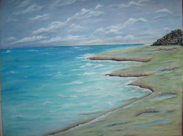 Acantilado Oil Canvas Marine Painting