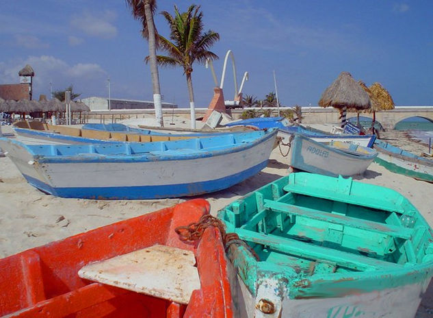 Los barcos Viajes Color (Digital)