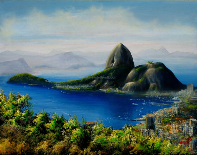 Pão de Açúcar Oil Canvas Landscaping