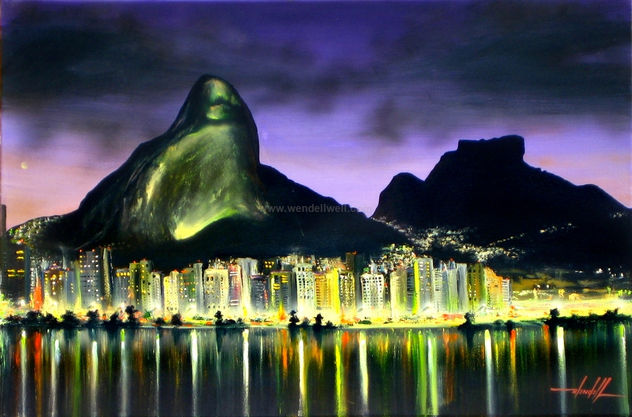 Fim de tarde no Rio de Janeiro (Morro Dois Irmãos e Pedra da Gavea)