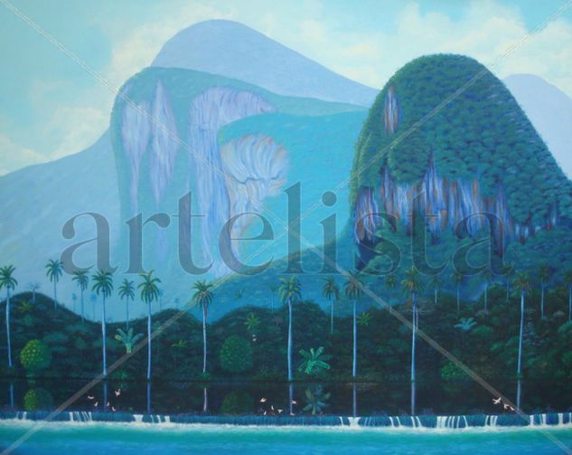 PAISAJE CUBANO Acrylic Canvas Landscaping