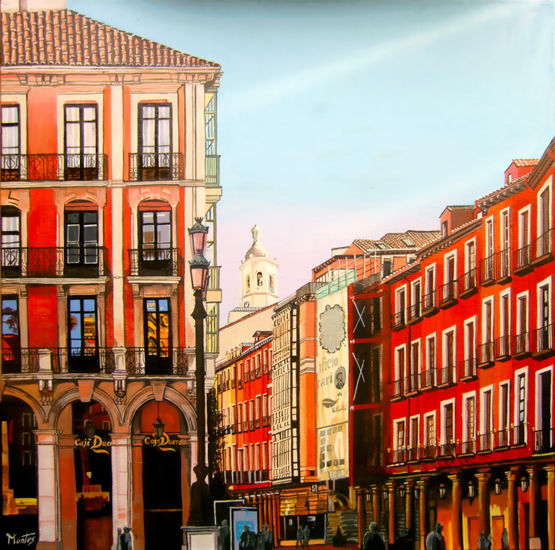 Plaza Mayor (Valladolid) Acrylic Canvas Landscaping