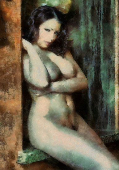 Retrato de Ania... Acrylic Canvas Nude Paintings