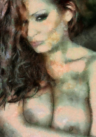 Retrato de Ania... Acrylic Canvas Nude Paintings