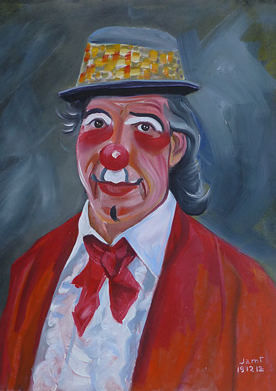 Payaso Bitolo Oil Canvas Portrait