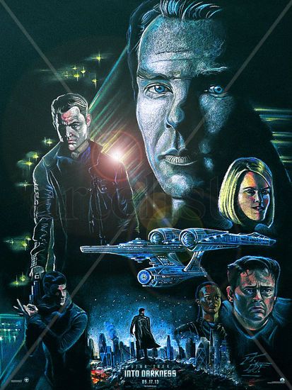 STAR TREK; EN LA OSCURIDAD de J.J. Abrams (2013) Técnica Mixta