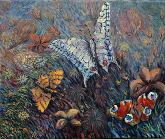 Mariposas Oil Canvas Landscaping