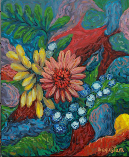 Naturaleza Oil Canvas Floral Painting