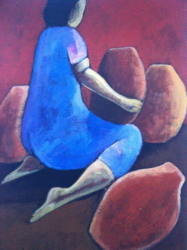creadora de jarrones