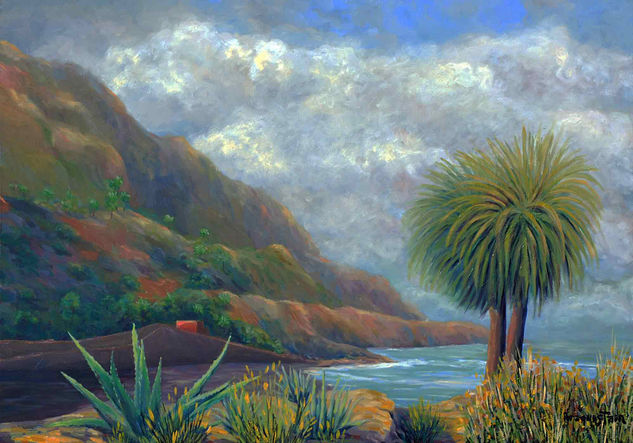 Playa del Socorro Oil Canvas Landscaping