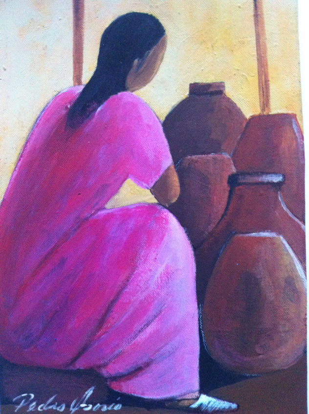 vendedora bajo el sol