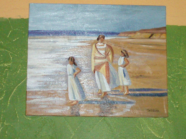 LA PLAYA Oil Canvas Marine Painting