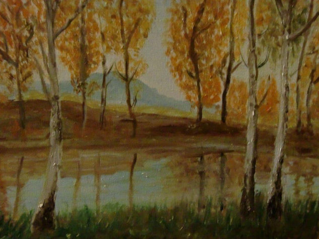 otoño Óleo Lienzo Paisaje