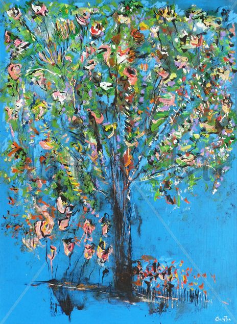 Arbol en Azul