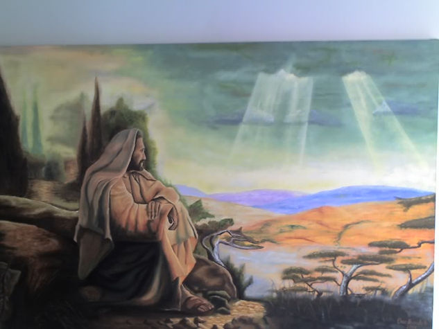 Jesus en soledad Oil Canvas Landscaping