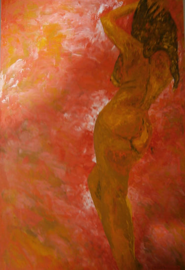 Studio de expresionismo 150313 Oil Panel Nude Paintings