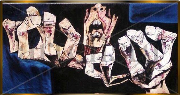 Guayasamín, Oswaldo - Las manos de la protesta (Estudio)