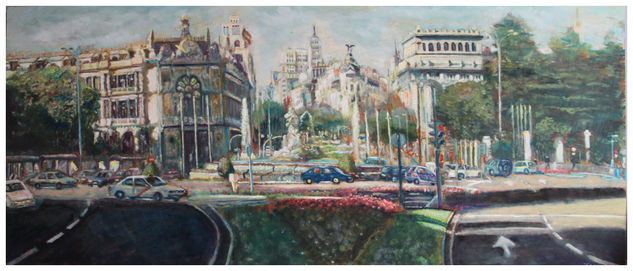 Cibeles Oil Panel Landscaping