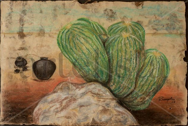 Testigos del tiempo Pastel Paper Landscaping