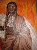 indio Oil Textile Figure Painting