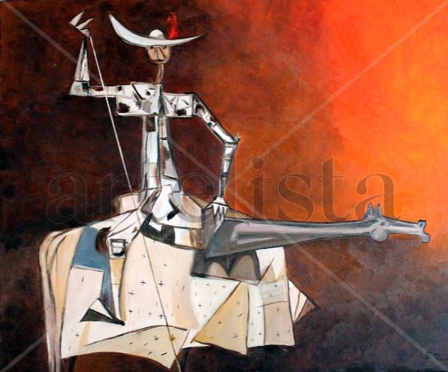 quijote Acrylic Canvas Figure Painting