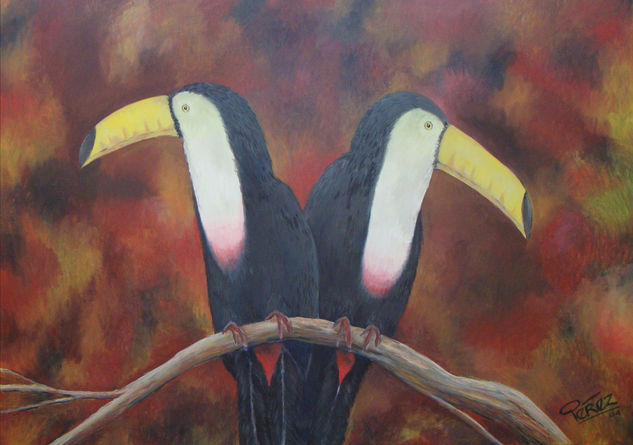 LOS GEMELOS Oil Canvas Animals