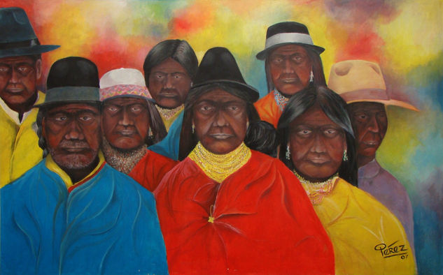 COLOR DE LOS INDIOS Oil Canvas Portrait