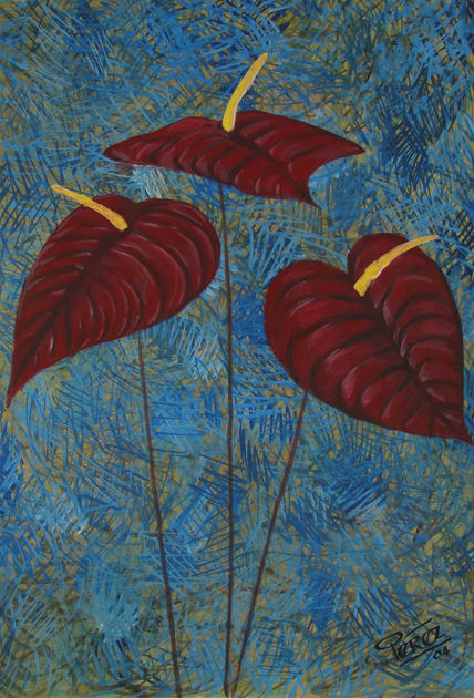 Azul flores