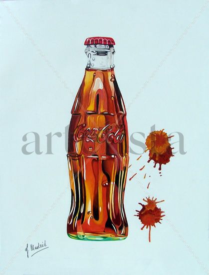 Siempre Coca Cola IV Oil Canvas Still Life Paintings