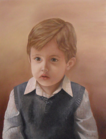 Retrato Diego Oil Canvas Portrait