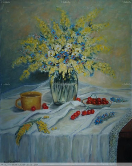 bodegon con crezas Oil Canvas Still Life Paintings