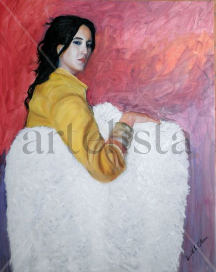 Paloma Oil Canvas Figure Painting