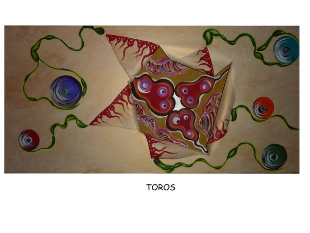 Toros Óleo Lienzo Otros