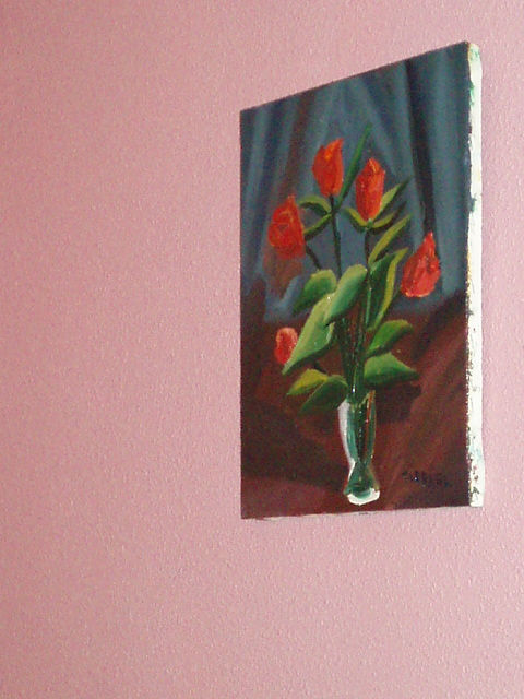 jarron de rosas