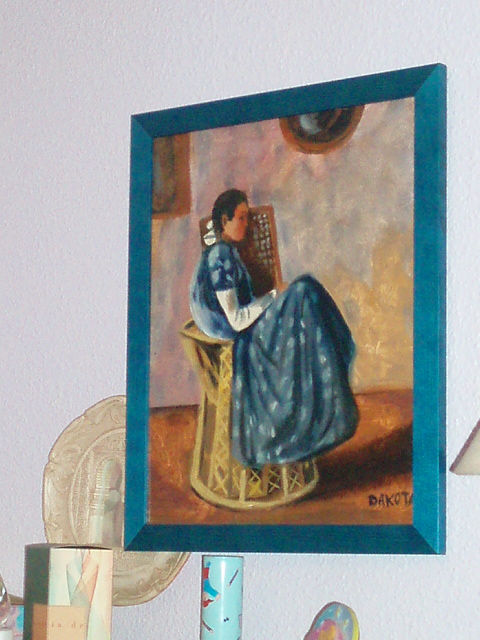 mujer en mecedora