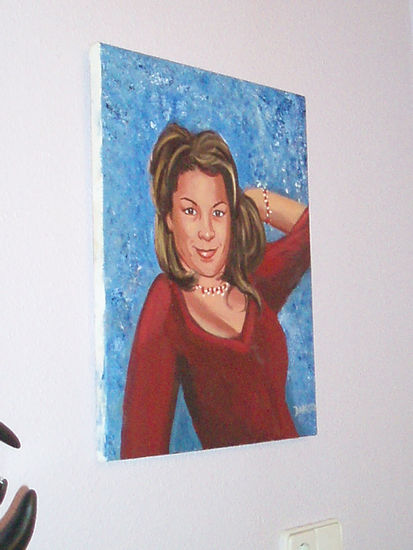 glamour( tamara) Oil Canvas Portrait