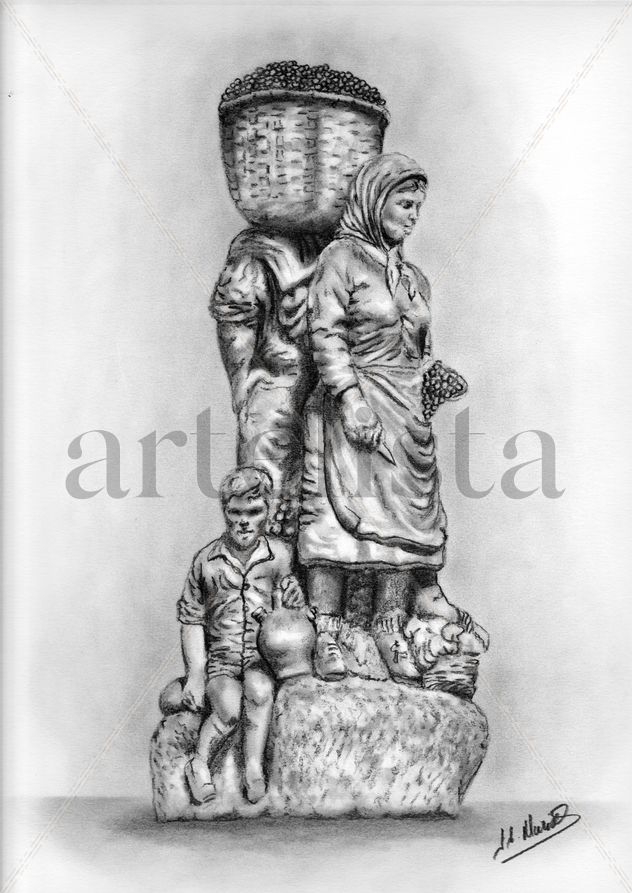 Estatua del vendimiador de Cacabelos
