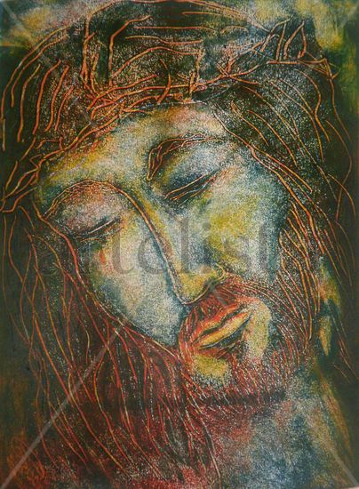 rostro de cristo 3 Serigraph Ink