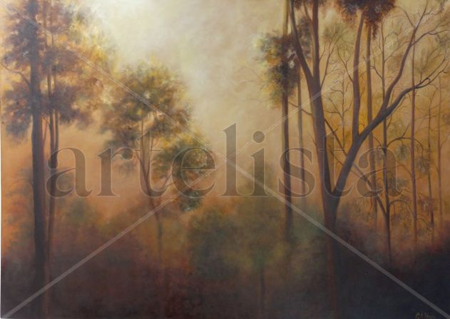 SERENIDAD AL ATARDECER Oil Canvas Landscaping