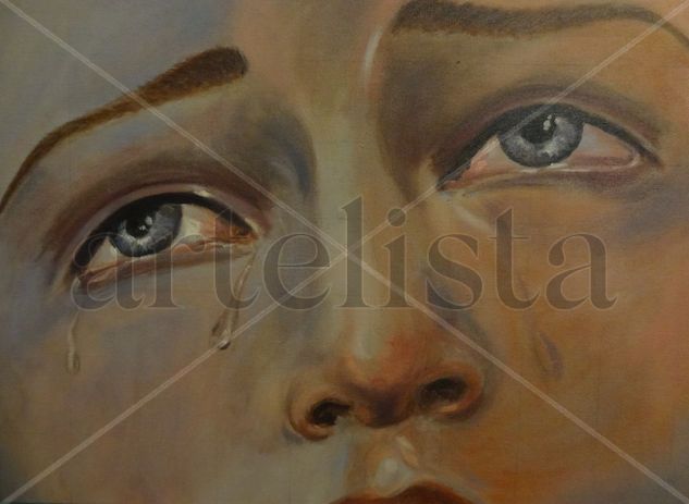 LA DOLOROSA Oil Canvas Portrait