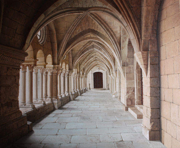 Claustro Óleo Lienzo Paisaje