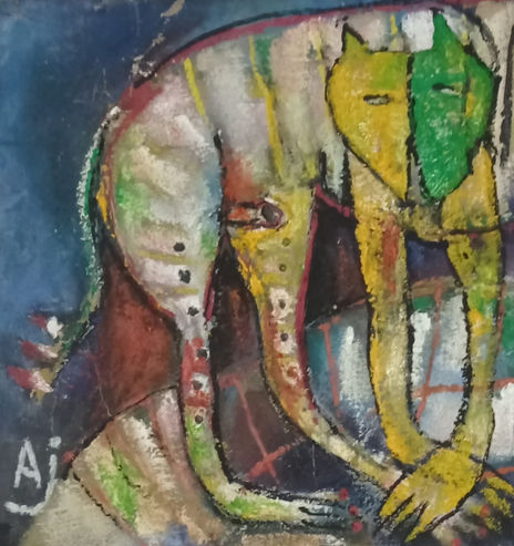 Man and dog iv