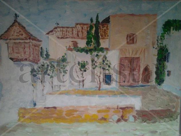 Plaza del Museo Oil Canvas Landscaping